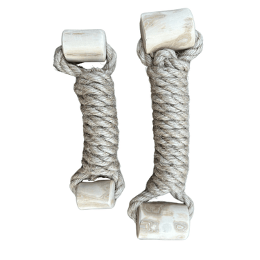 hemp rope + coffee wood toy - Apollo's Corner